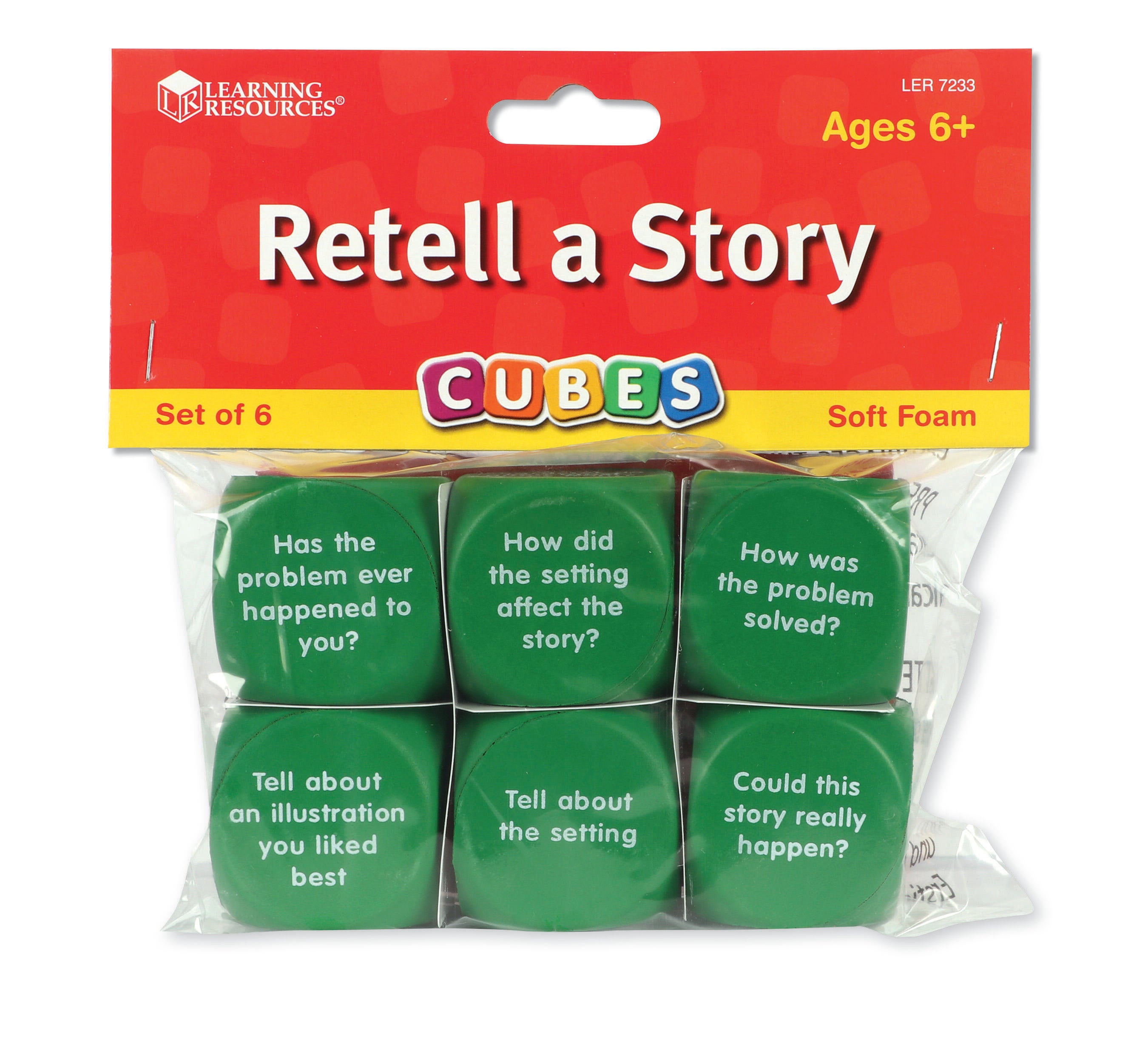 Learning Resources Retell A Story Cubes, Set of 6 091505